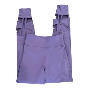 Johnny Was Calme Purple Cutout Leggings Size XS